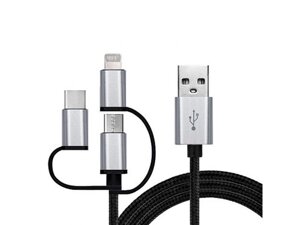 Real -EL USB 2,0 до 3 дюйма 1 1,0 м преміум -чорний (EL123500035) Кабель