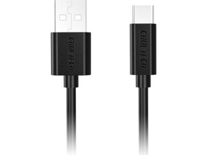 Кабель USB type-C choetech USB 2.0 AM to type-C 1m black (AC0002)