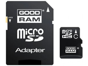 Карта пам'яті goodram 32 GB microsdhc class10 UHS I + SD adapter (M1aa-0320R12)