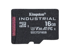 Карта пам'яті kingston 16 GB microsdhc UHS-I (U3) V30 A1 industrial (SDCIT2/16GBSP)