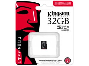 Карта пам'яті kingston 32 GB microsdhc UHS-I (U3) V30 A1 industrial (SDCIT2/32GBSP)