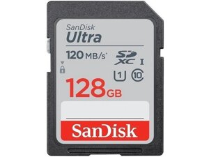 Карта пам'яті sandisk 128 GB SDXC UHS-I U1 ultra (sdsdunb-128G-GN6in)