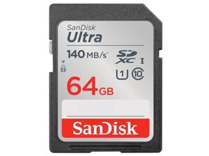 Карта пам'яті sandisk 64 GB SDXC UHS-I U1 ultra (sdsdunb-064G-GN6in)