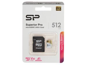 Карта пам'яті silicon power superior pro microsdxc 512 гб [SP512gbstxdu3V20AB]