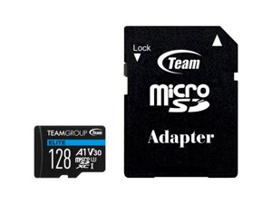 Карта пам'яті team 128 GB microsdxc UHS-I (U3) V30 A1 elite + SD-адаптер (teausdx128GIV30A103)