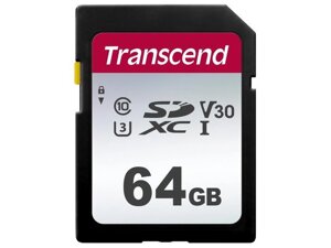 Карта пам'яті transcend 64 GB SDXC UHS-I U3 300S (TS64GSDC300S)