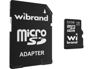 Карта пам'яті wibrand 32 GB microsd UHS-I class 10 (wicdhu1/32GB-A)