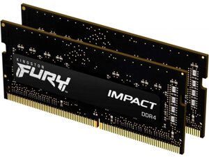 Модуль пам'яті kingston fury impact SO-DIMM DDR4 16gb (2x8gb) (KF432S20IBK2/16)