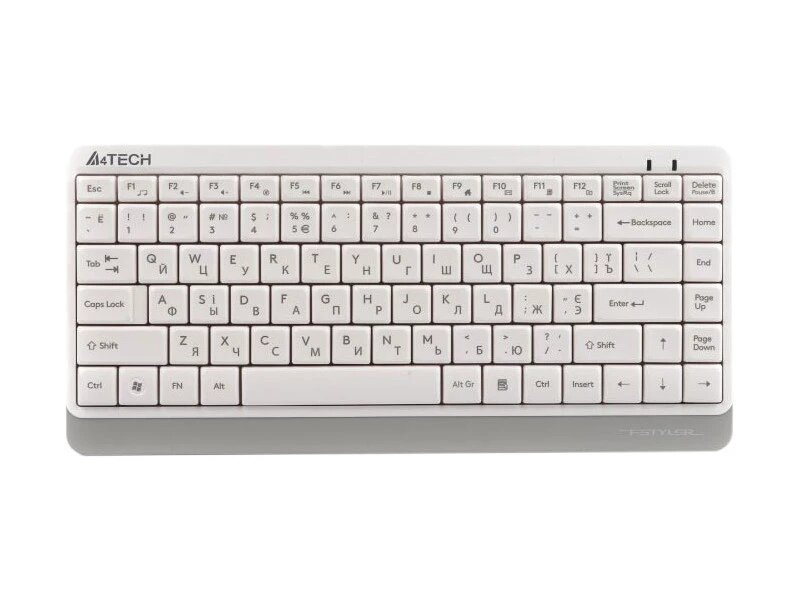 Клавіатура A4 Tech Fstyler Compact Size FK11 USB White від компанії DENIKA | ІНТЕРНЕТ МАГАЗИН - фото 1
