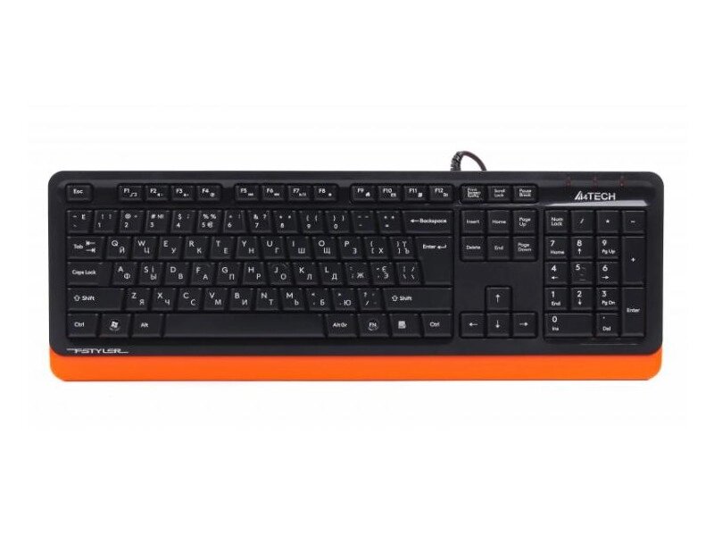 Клавіатура A4Tech Fstyler FKS10 USB Orange від компанії DENIKA | ІНТЕРНЕТ МАГАЗИН - фото 1