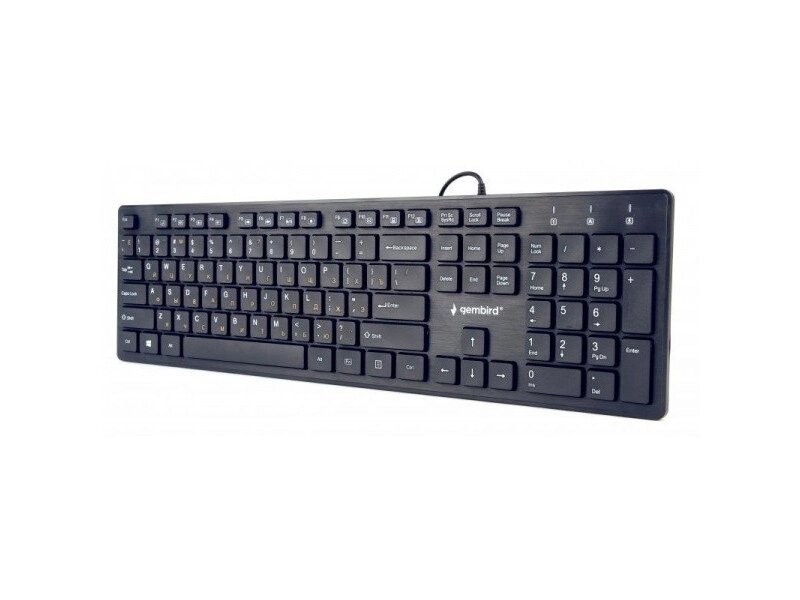 Клавіатура Gembird KB-MCH-03-UA Black USB UKR від компанії DENIKA | ІНТЕРНЕТ МАГАЗИН - фото 1