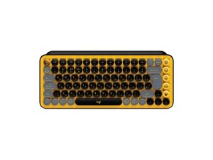 Клавіатура Logitech POP Keys Wireless Mechanical Keyboard UA Blast Yellow (920-010735)