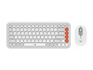 Комплект: клавіатура і миша Logitech POP Icon Combo Off-White (920-013141)