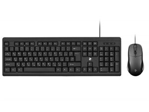 Комплект (клавіатура + миша) 2E MK401 USB Black (MK401UB)