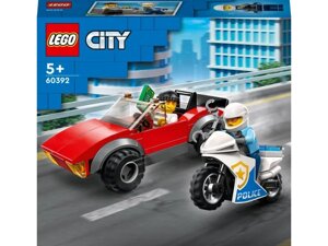 Конструктор Lego City Переслідування автомобіля на поліцейському мотоциклі (60392)