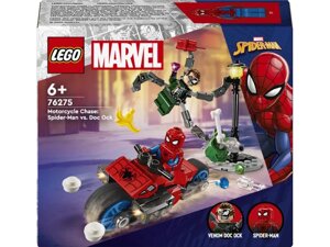 Конструктор Lego Super Heroes Погоня на мотоциклах Людина-Павук vs. Лікар Восьминог (76275)