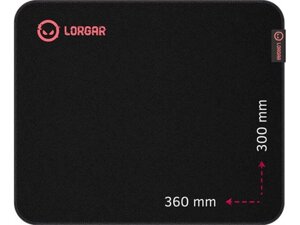 Килимок для миші Lorgar Main 323 Black-Red (LRG-GMP323)