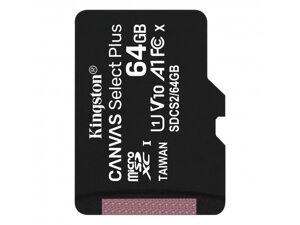 Карта пам'яті Kingston 64 GB microSDXC Class 10 UHS-I Canvas Select Plus (SDCS2/64GBSP)