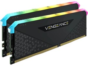 Модуль пам'яті corsair 64 GB (2x32GB) DDR4 3600 mhz vengeance RGB RS (CMG64GX4m2D3600C18)