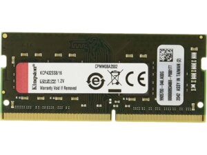 Модуль пам'яті kingston 16 GB SO-DIMM DDR4 3200 mhz (KCP432SS8/16)