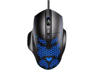 Миша Aula F812 Wired gaming mouse with 7 keys Black (6948391213132)