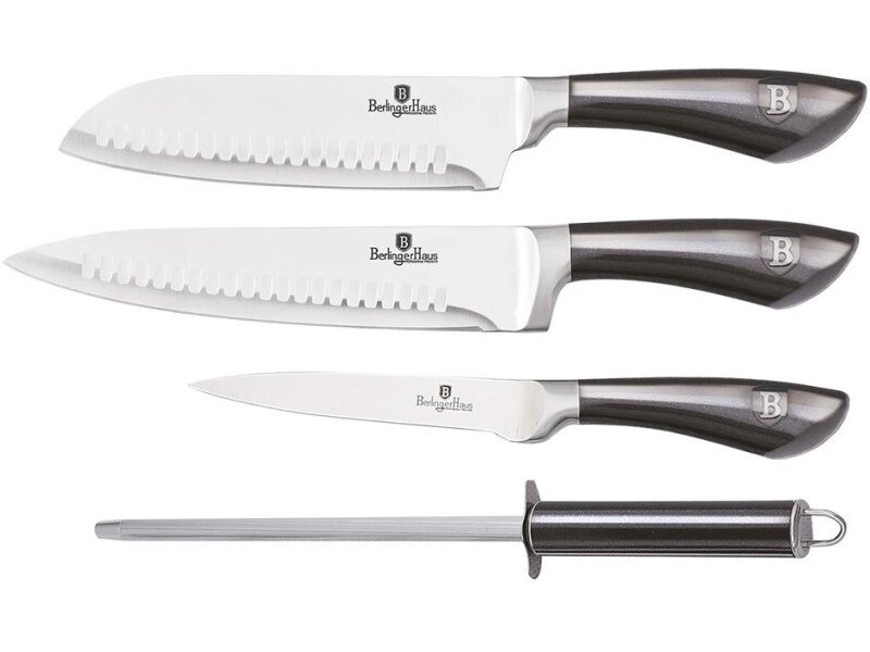 Набір ножів Berlinger Haus Metallic Line Carbon Pro Edition (BH-2497) від компанії DENIKA | ІНТЕРНЕТ МАГАЗИН - фото 1