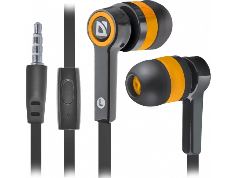Навушники Defender Pulse 420 Black/Orange від компанії DENIKA | ІНТЕРНЕТ МАГАЗИН - фото 1