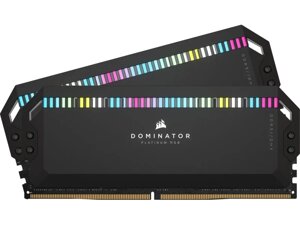 Пам'ять для настільних комп'ютерів Corsair 64 GB (2x32GB) DDR5 5200 MHz Dominator Platinum RGB (CMT64GX5M2B5200C40)