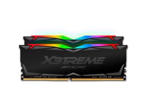 Пам'ять для настільних комп'ютерів OCPC 64 GB (2x32GB) DDR4 3600 mhz X3 RGB black (MMX3a2K64GD436C18)