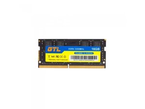 Пам'ять для ноутбуків GTL 16GB SO-DIMM DDR4 3200 mhz (SD16D432BK)