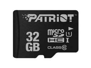 Карта пам'яті Patriot 32 GB microSDHC class 10 + SD Adapter (PSF32GMCSDHC10)