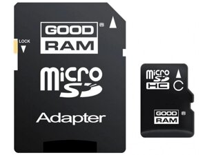 Карта пам'яті GOODRAM 32 GB microSDHC Class10 UHS I + SD adapter (M1AA-0320R12)