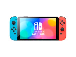 Портативна ігрова приставка Nintendo Switch OLED with Neon Blue and Neon Red Joy-Con (045496453442)