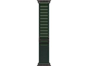 Ремінець Apple Alpine Loop Dark Green - Black Titanium Finish для Watch 44/45/46/49mm - Small (MYPQ3)
