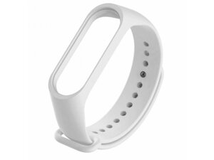 Ремінець BeCover Silicone для Xiaomi Mi Band 3/4 White (704650)