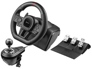 Кермо + коробка передач + педалі tracer simracer manual gearbox 6 in 1 PC/PS4/PS3/xone/X360/switch (trajoy47345)