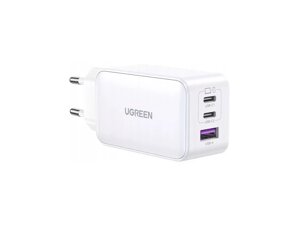 Мережевий зарядний пристрій UGREEN CD244 U+2C 65W GaN FC біл.