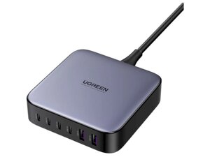 Мережевий зарядний пристрій UGREEN CD271 200W Nexode 2m GaN Desktop Charger Gray (40914)