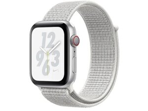 Смарт-годинник Apple Watch Nike+ Series 4 GPS + LTE 40mm Silver Alum. w. Summit White Nike Sport l. Silver Alum. (MTX72)