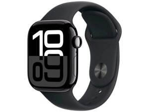 Смарт-годинник Apple Watch Series 10 GPS 42mm Jet Black Alu. Case w. Black Sport Band - M/L (MWWF3)