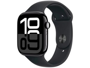 Смарт-годинник Apple Watch Series 10 GPS 46mm Jet Black Alu. Case w. Black Sport Band - M/L (MWWQ3)