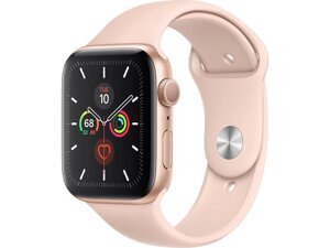 Смарт-годинник Apple Watch Series 5 LTE 44mm Gold Aluminum w. Pink Sand b. Gold Aluminum (MWW02/MWWD2)