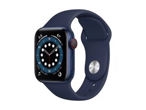 Смарт-годинник Apple Watch Series 6 GPS + Cellular 40mm Blue Aluminum Case w. Deep Navy Sport B. (M02R3)