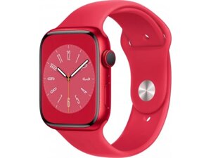 Смарт-годинник apple watch series 8 GPS + cellular 45mm product RED alu. case w. product RED S. band M/L (MNVU3)