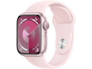 Смарт-годинник Apple Watch Series 9 41mm GPS Pink Aluminium/Light Pink Solo Loop size 6 (MR9N3+MTER3)