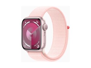 Смарт-годинник Apple Watch Series 9 GPS 41mm Pink Aluminum Case w. Light Pink S. Loop (MR953)