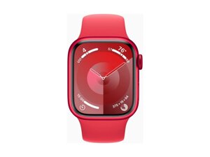 Смарт-годинник apple watch series 9 GPS 41mm product RED alu. case w. product RED sport band - S/M (MRXG3)