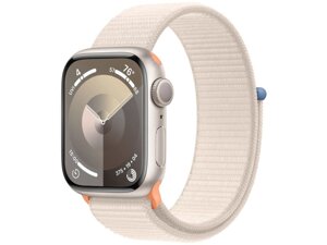 Смарт-годинник Apple Watch Series 9 GPS 41mm Starlight Aluminum Case w. Starlight S. Loop (MR8V3)