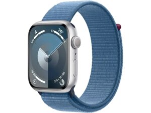 Смарт-годинник Apple Watch Series 9 GPS 45mm Silver Aluminum Case w. Winter Blue S. Loop (MR9F3)