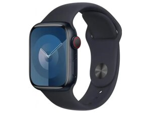 Смарт-годинник Apple Watch Series 9 GPS + Cellular 41mm Midnight Alu. Case w. Midnight Sport Band - S/M (MRHR3)